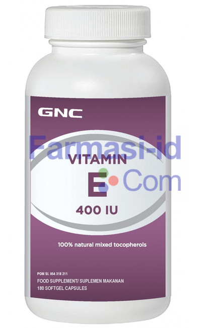 Gnc Vitamin E 400 Kandungan Indikasi Efek Samping Dosis